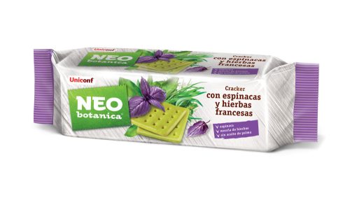 Uniconf Neo Botanica keksz spenóttal és fűszernövényekkel 200g GALLETAS