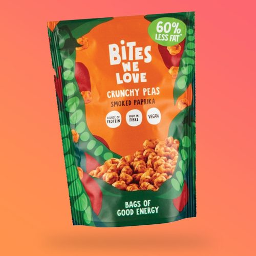 Bites We Love bundázott ropogós-paprikás zöldborsó 100g