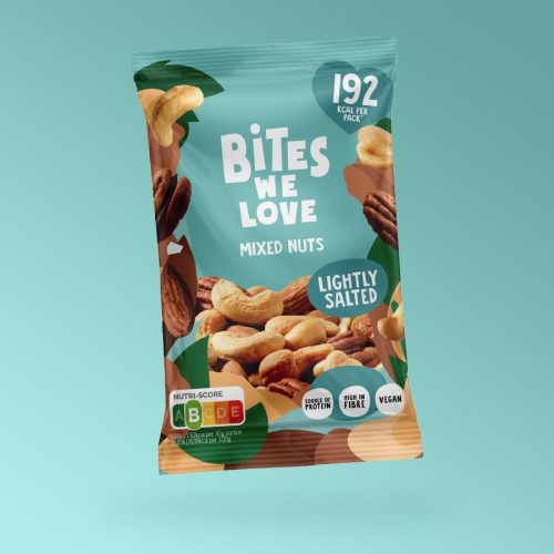 Bites We Love enyhén sózott diákcsemege mix 30g