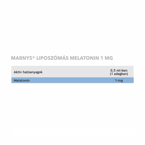 MARNYS LIPOSZÓMÁS MELATONIN 1mg ÉTREND-KIEGÉSZÍTŐ CSEPP DUÓ CSOMAG