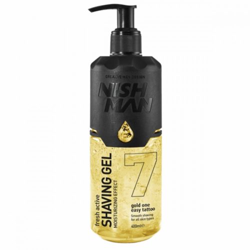 Nish Man Shaving Gel 7 Gold One - 400 ml 